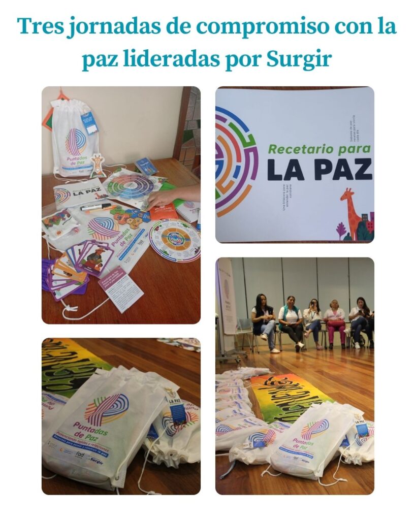 Hicimos posible tres jornadas de transferencia con el Recetario para la Paz